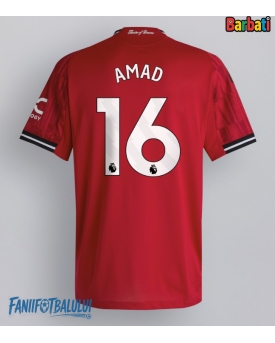 Manchester United Amad Diallo #16 Tricou Fotbal Replică 2025-26 Barbati Acasa